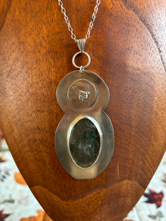 Moss Agate Fertility Pendant