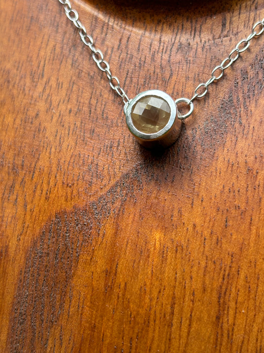 Faceted Citrine Pendant