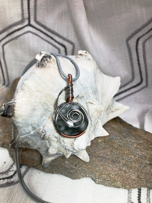 Potion Bottle Wrapped Pendant