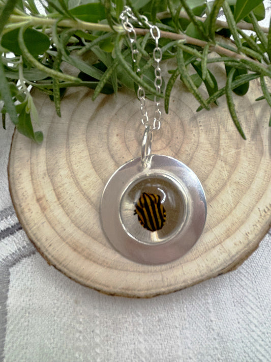 Striped Beetle Pendant