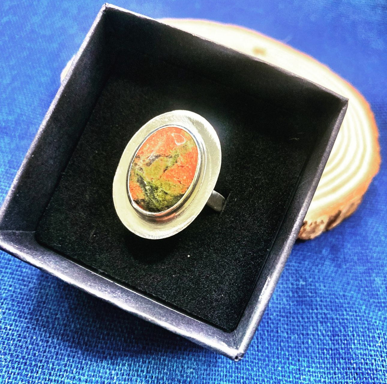 Orange Jasper Ring